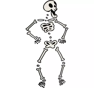 Dancing Skeleton Wall Sticker - TenStickers