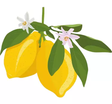 Lemon tree fruit wall decal - TenStickers