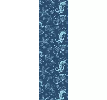Ornamental Sea Life fridge fridge decals - TenStickers
