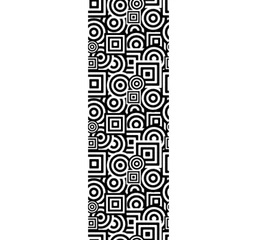 Concentric Shapes Shower Sticker - TenStickers