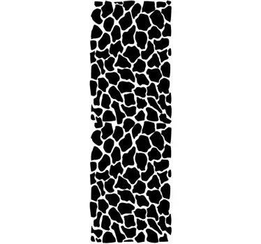 Giraffe Pattern Shower Sticker - TenStickers