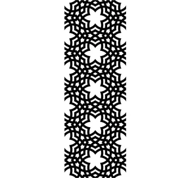 Geometric Pattern Shower Sticker - TenStickers