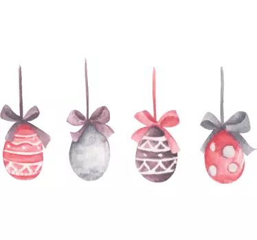 Hanging Easter eggs wall decal - TenStickers