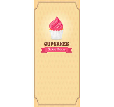 The best flavours of cupcakes fridge decals - TenStickers