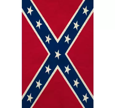 Confederate flag fridge decal - TenStickers