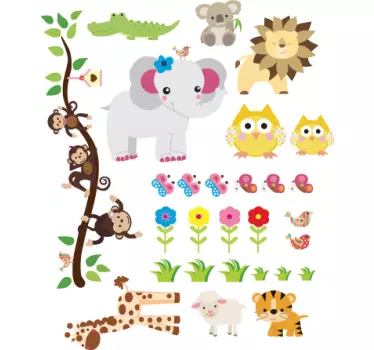 Kids Jungle Wall Sticker - TenStickers