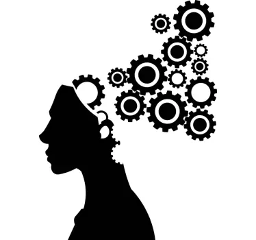 Brain gears Wall Stickers for office room - TenStickers