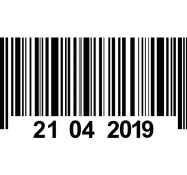 Barcode Birthday baby wall sticker - TenStickers