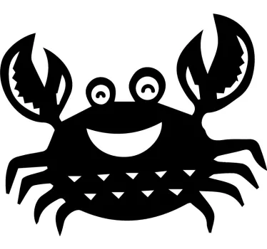 Detailed crab fish  decal - TenStickers