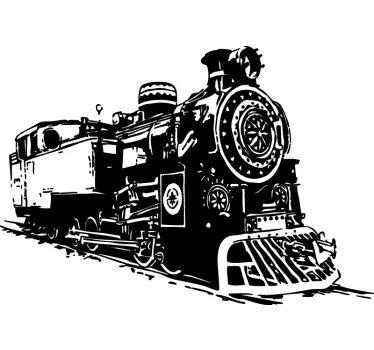 Railway Locomotive Decorative Sticker - TenStickers