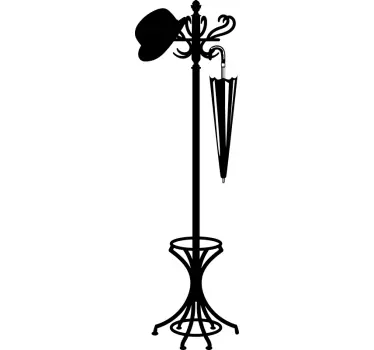 Vintage style coat hanger decals - TenStickers