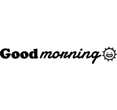 Good Morning Wall Sticker - TenStickers
