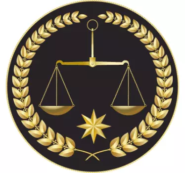 Scale of Justice Sticker - TenStickers