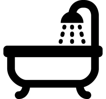 Bathroom Icon Sticker - TenStickers