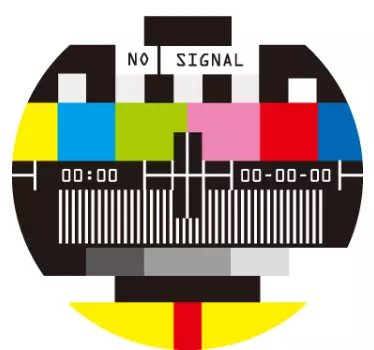 No signal TV sticker - TenStickers