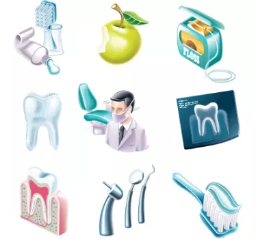 Dental Decal Collection - TenStickers