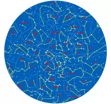 Southern hemisphere constellations space wall sticker - TenStickers