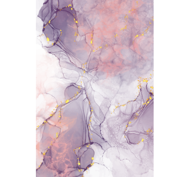 Realistic purple marble fridge decals - TenStickers