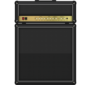 Rock guitar amplifier  fridge sticker - TenStickers