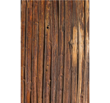 Old brown wooden crate  fridge decal - TenStickers