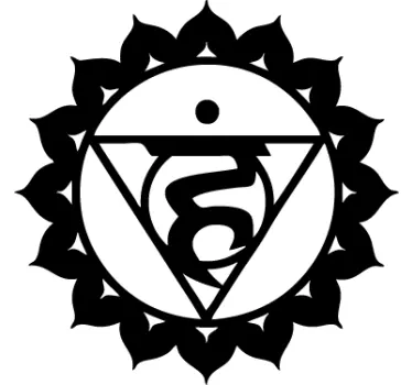 Visuddha Chakra Decorative Decal - TenStickers