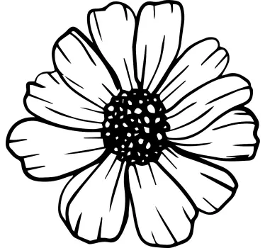 Amazingly as a flower designed clock sticker - TenStickers