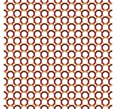 Round motif arrangement wall decal for bathroom - TenStickers