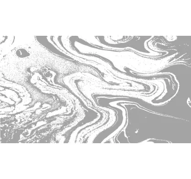 Abstract flow pattern wall decal for bathroom - TenStickers