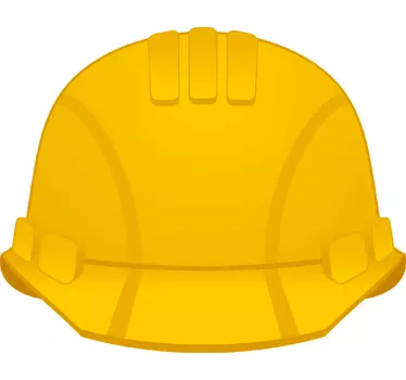 Construction Safety Helmet Wall Sticker - TenStickers