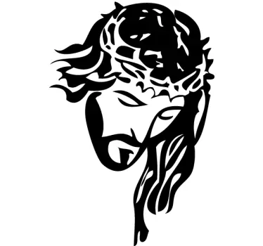 Jesus Portrait Wall Sticker - TenStickers