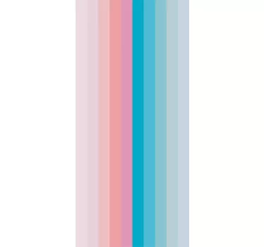 Pastel colors shades color block fridge decal - TenStickers