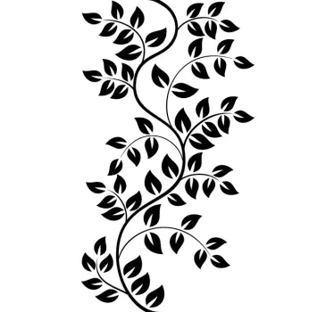 Branches and Leaves Wall Decal - TenStickers
