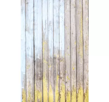 Rustic planks painted in white fridge decals - TenStickers