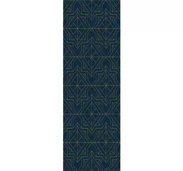 Sophisticated Geometric Arrangement door sticker - TenStickers