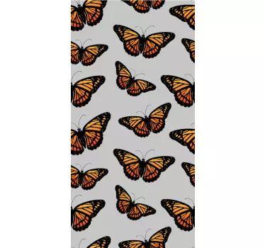 Vintage Monarch Butterfly Wing window decal - TenStickers