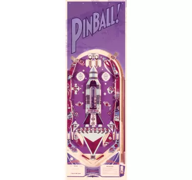 Pinball Fridge Sticker - TenStickers