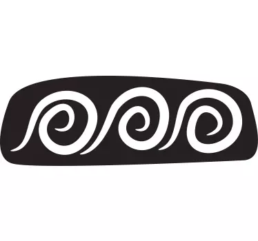 Spirals Headboard Wall Decal - TenStickers
