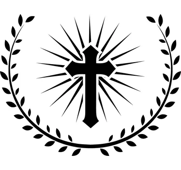 Christian Cross Wall Sticker - TenStickers