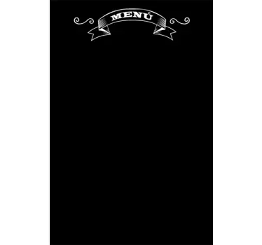 Chalkboard Menu Sticker - TenStickers