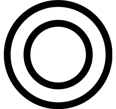 Set of circular line geometric wall sticker - TenStickers