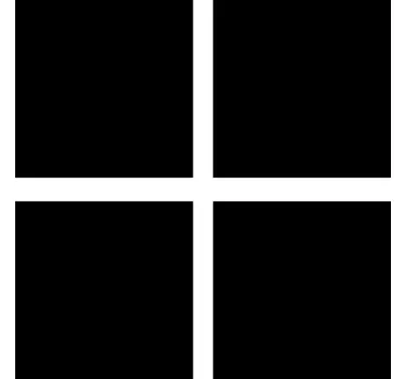 Square for door vinyl square - TenStickers