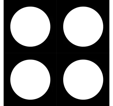 Circles for door round stickers - TenStickers