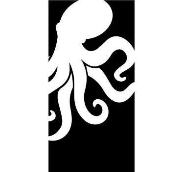 Ocean octopus shower screen sticker - TenStickers