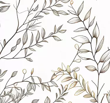 Vinyl Branches fridge sticker - TenStickers