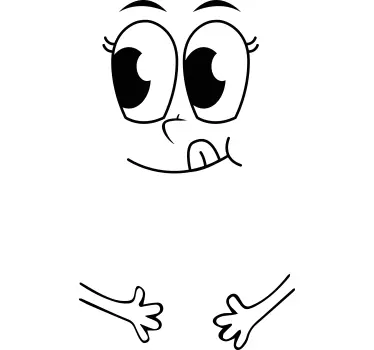 Vinyl Face fridge sticker - TenStickers
