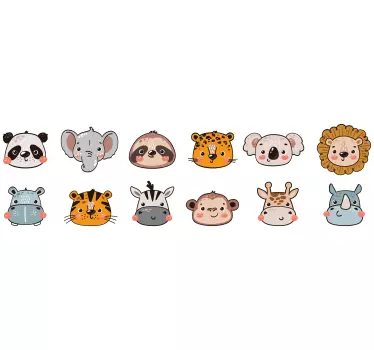 Animal design air conditioning sticker - TenStickers