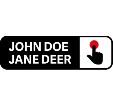 Intercom button vinyl sign - TenStickers