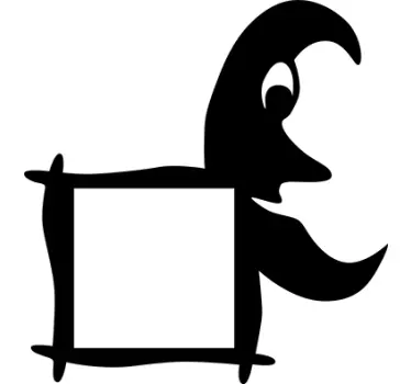Crescent moon face light switch sticker - TenStickers