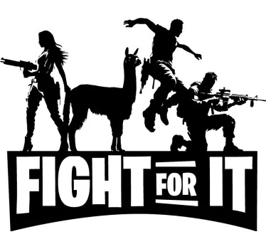Fight for it video game decal - TenStickers