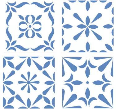 potuguese style tiles wall decal for bathroom - TenStickers